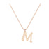 M - Letter Name Necklace Initial Necklace